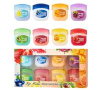 Fruit Flavored Lip Balm Set,8PCS Lip Balm Multipack - Natural Soft Lip Care Gift Set for Dry Cracked Lips - Moisturising Lip Stick Balms Multipack Sticks Girls Lipbalm for Daily Use