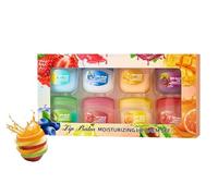 Fruit Flavored Lip Care Set, Mini Lip Balm Set, Anti Chapping Lip Mmoisturizers, Priming Colorless Fruit Flavored Lip Gloss, Colorless Lipsticks,Long-Lasting Moisturizing and Nourish Lip Mask (1 Set)