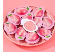 Fruit flavored mixed candies, durian candy, mango strawberry fruit candy, soft candy, milk candy, Childhood Tastes Toffee Small Gifts Snacks,gift (White Peach Flavor,300g)