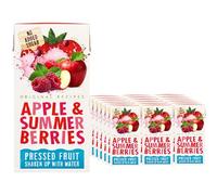 Fruit Flavour Water Variety Pack - Apple & Pear, Mango & Summer Berries - 200ml Juice Drink Cartons - No Added Sugar - cwp (18 x Pack, Apple & Summer Berries Fruit Water)
