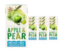 Fruit Flavour Water Variety Pack - Apple & Pear, Mango & Summer Berries - 200ml Juice Drink Cartons - No Added Sugar - cwp (12 x Pack, Apple & Pear Kids Juice Drink)
