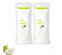 Fruit Flavoured Antiperspirant Deodorant Stick, Pear Body Moisturizing Deodorant Body Deodorant Sticks, Multi-Purpose Underarm & Foot Deodorizer, Non-Irritating Daily Body Care (2PCS)