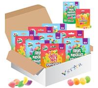 Fruit Flavoured Jelly Tots,Fruitt Pastilles Squidgy Sweets Sharing Bags 120g - New edition Sweets - Rwnt (09 Bags, Random Mix)