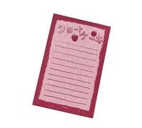 Fruit Food Pattern Theme Design Reusable Sticky Note Selves Adhesive Write Pad Removable for Journaling Office School Multipurpose Writing Pad for Students