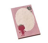 Fruit Food Pattern Theme Design Reusable Sticky Note Selves Adhesive Write Pad Removable for Journaling Office School Multipurpose Writing Pad for Students