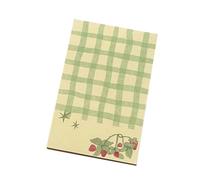 Fruit Food Pattern Theme Design Reusable Sticky Note Selves Adhesive Write Pad Removable for Journaling Office School Multipurpose Writing Pad for Students