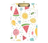 Fruit Fun Pattern Speech Therapy Clipboard Waterproof For Homework Pediatric Size 9 x 12