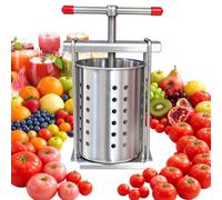 Fruit Grape Apple Wine Press And Crusher Vegetable For Juice 1.2L&2.5L | Fruit Grape Apple Manual Press Machine, Wine Making Equipment, Fruit And Vegetable Press, T-shaped Handle With Anti