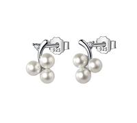 Fruit Grape Synthesis Pearl Stud Earrings For Women Wedding Fine Jewelry