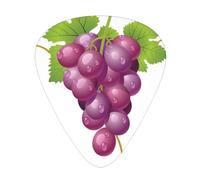 Fruit Grapes Guitar Plectrums, 12 Pcs Lightweight Guitar Plectrums, 0.46mm/0.71mm/0.96mm Thickness For Acoustic Guitar Acoustic Electric Guitar Ukulele Bass