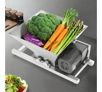 Fruit Grinding Machine, Grape Apple Crusher with 4L Hopper, 20kg/h Output, 60W Stainless Steel for Home Kitchen and Restaurant Use