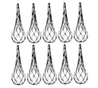 Fruit Growing Support Net - 10 Pack Reusable General Protection Hammock, Vertical Garden Trellis Plant Cradle, Heavy Duty Squash Cucumber Sling | For Orchard Raised Bed Planting With Drawstring Ties