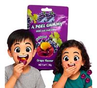 Fruit Gummies - Mango, Grape & Banana Flavours - Soft & Juicy Chewy Candy, 170g Pack - Sweet Fruity Treats for Kids & Adults (2 x Pack, Grape Fruit Gummies)