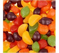 Fruit Gums Sweets - 900g - Fruity Flavoured Chewy Candy - Blackcurrant, Lemon, Strawberry, Lime & Orange Flavours - Traditional Assorted Fruit Sweets Bag - Rwt