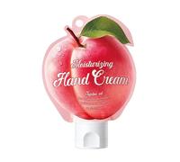 Fruit Hand Cream Natural Moisturizing - Shea Butter & Vitamin C Infused, Fast-Absorbing Non-Greasy, Hydrates Dry Cracked Hands, Fresh Fruity Scent, Portable Travel Size for Women Men UK (Peaches)