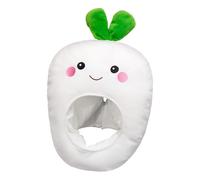 Fruit Head Costume - Vegetable Hat | White Radish Cosplay Headgear, For Holiday Birthday Party Celebration Carnival Festival