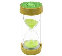 Fruit Hourglass Sand Timer,Safety Colorful Clear Measures Sandglass with Protective Cover Base for Home Desk Decor Kitchen Cooking Countdown Xmas Birthday Gift (kiwi,10 minutes)