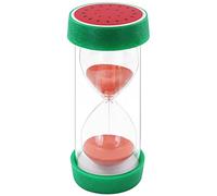 Fruit Hourglass Sand Timer,Safety Colorful Clear Measures Sandglass with Protective Cover Base for Home Desk Decor Kitchen Cooking Countdown Xmas Birthday Gift (watermelon,15 minutes)