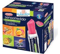 Fruit Ice Lollies 60 x 40ml By Sensofreddo - Assorted Frozen Fruit Ice Pops, Bulk Kids Party Pack, Refreshing Summer Ice Lollies, Water Ice Sticks Multipack