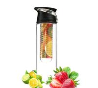 Fruit Infuser Bottle - 28 Oz Water Container | Infuser Cup - Reusable with Top Cap and Removable BPA Filter for Healthy Hydration at Home Gym and Travel