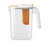 Fruit Infuser Water Pitcher - Infuser Puche 2600ml Heat Resistant Drink Puff Single V Speed Puff | Family Size Beverage Dispenser For