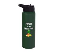 Fruit is My Spirit Food Favorite Meals Stainless Steel Insulated Water Bottle