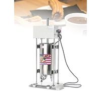 Fruit Jam Filling Machine, 15L Churro Maker with 2 Speed, Detachable Doughnut Filler with 5 Nozzles and Pedal Control for Restaurant Baking