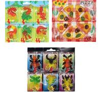 Fruit Jelly Fun Shapes - Assorted Flavors - 66g - Perfect for Kids, Parties & Gifting - Vld (3 x cards, Random Mixed)