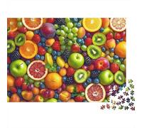Fruit Jigsaw Puzzle 1000 Piece Jigsaw Puzzle for Adults Colorful Fruits 52x38cm/1000pcs
