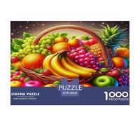 Fruit Jigsaw Puzzles for Adults Kids 1000 Pieces Impossible Challenge Toy Educational Games Home Wall Art Extreme Difficulty Gift Set Relaxation 38x26cm/1000pcs