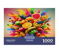 Fruit Jigsaw Puzzles Puzzles for Adults Kids. 1000 Piece Art Impossible Challenge Toy Educational Games Home Decoration for Adults& Kids Age 14 Years Up 70x50cm/1000pcs