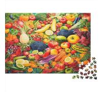 Fruit Jigsaw Puzzles Puzzles for Adults Kids. 1000 Piece Whimsical Challenge Toy Educational Game Home Decoration for Educational Games Gifts 1000pcs (75x50cm)