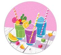 Fruit Juice Jigsaw Puzzles Puzzles for Adults Kids. 1000 Pieces Summer Drinks Whimsical Challenge Toy Educational Games Home Decoration for Educational Games Gifts 1000pcs (67.5x67.5cm)