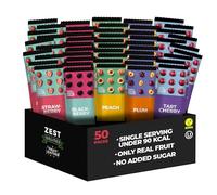 Fruit Leather by Zest Delites, Healthy Vegan Fruit Snacks, 5 Fruits, 50pk