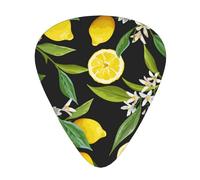 Fruit Lemon Pattern,12 Pcs Guitar Pick,3 Different Thickness Plectrums for Acoustic Guitar Bass Ukulele (0.46mm 0.96mm 0.71mm)