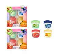 Fruit Lip Balm Multipack, Mini Lip Balm Set, Anti Chapping Lip Mmoisturizers, Daily Hydrating Moisturizing Care Lip, Lip Stick Gift Set For Women Girls (2)