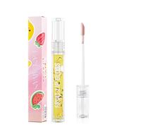 Fruit Lip Gloss Plumper Clear Lip Oil Balm Lip Care Hydrating Liquid Lipstick Set Waterproof Moisturizing Mirror Lipgloss Non-sticky Fresh Texture Glitter Shine Primer Lip Tint (Mango)
