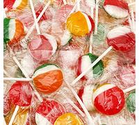 Fruit Lollipops Hard Candy, Bulk Pack 2 Pounds (75 Count), Party Favors, Pinata Stuffers