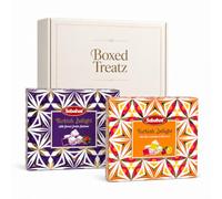 Fruit Lovers Turkish Delight Gift Box Bundle with Sebahat Forest Fruits & Rose Lemon Flavours, Traditional Lokum, 2 x 540g (1.08kg) Boxed Treatz