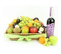 Fruit Lux Hamper Basket - Fruit Gift Baskets and Gift Hampers with Next Day UK delivery with Personal Message Attached