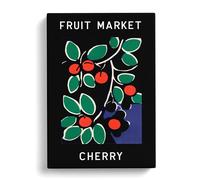 Fruit Market Exhibition Cherry Vol.2 Canvas Print for Living Room Bedroom Home Office Décor, Wall Art Picture Ready to Hang, 30x20 Inch (76x50 cm)