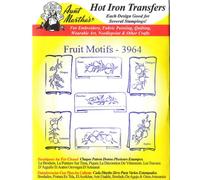 Fruit Motifs Aunt Martha's Hot Iron Embroidery Transfer by Aunt Martha's