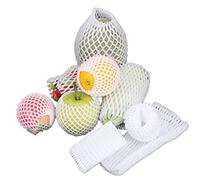 Fruit net bag, 50pcs Foam Net Sleeve Pocket, For Shockproof Protection Transport Packing Vegetable Fruit Thicken Mesh Bag(7x5CM)
