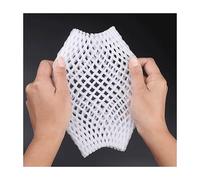 Fruit net bag, 50pcs Foam Net Sleeve Pocket Shockproof Protection Transport Packing, For Vegetable Fruit Dedicated Mesh Bag Accessories(14X7cm)