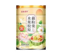 Fruit Nut Lotus Root Starch Soup 500g/can, Meal Substitute Powder, Healthy and Nutritious Breakfast Porridge, Instant Meal Substitute Porridge, Cereals (1 can)