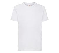 Fruit of the Loom, 2 Pack Boys Short Sleeve T-Shirt, White, 9-11 anni