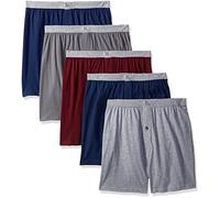 Fruit of the Loom 5-Pack Assorted Knit Boxers, Multi Color, Large