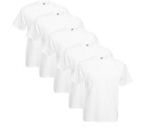 Fruit of the Loom 5-Pack Valueweight T-Shirt, White, XL