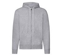 Fruit of the Loom 62-208-0, Men's Classic Hooded Sweat Jacket, Heather Grey, X-Large