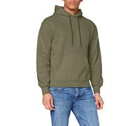 Fruit of the Loom Men's Pull-over Classic Hooded Sweat, Classic Olive, Large - B